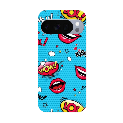 Google Pixel 10 Pro Sticker Lol desing Transparent Silicone TPU Θήκη